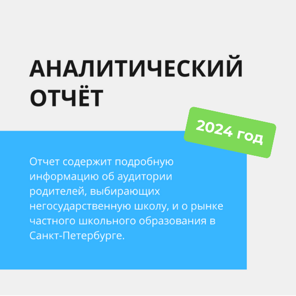 Аналитический отчет о рынке частных школ Санкт-Петербурга в 2024г.